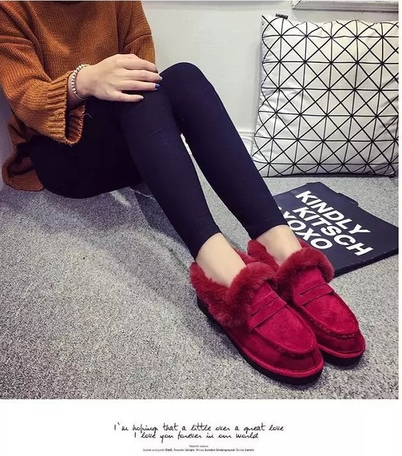 Red Warm Shoes