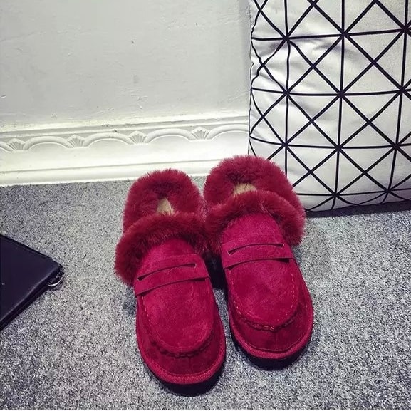 Red Warm Shoes