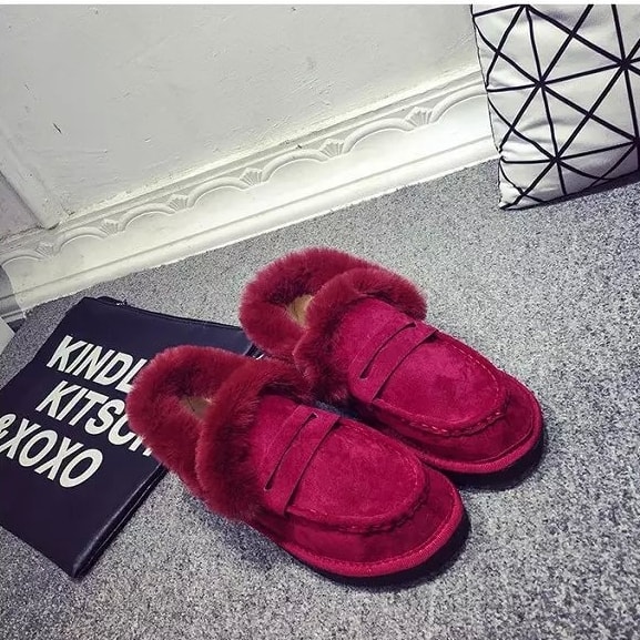 Red Warm Shoes