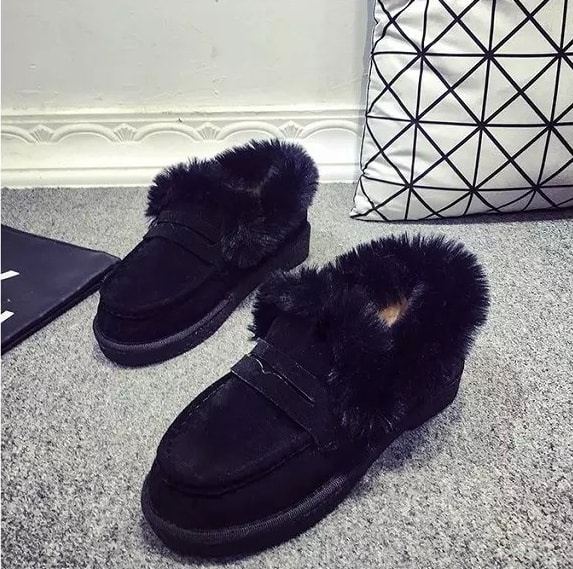 Black Warm Shoes