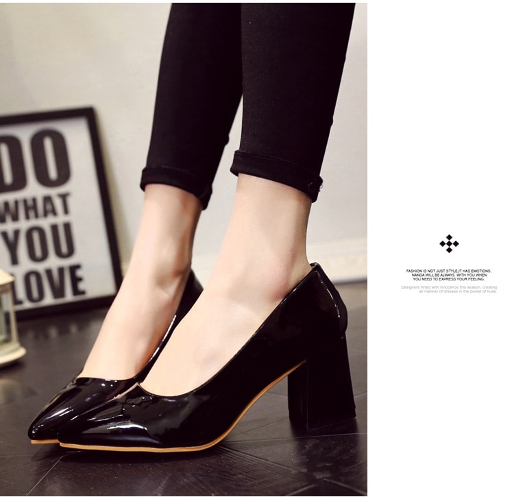 Black Korean Pointed Shoes