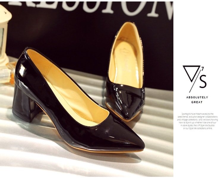 Black Korean Pointed Shoes