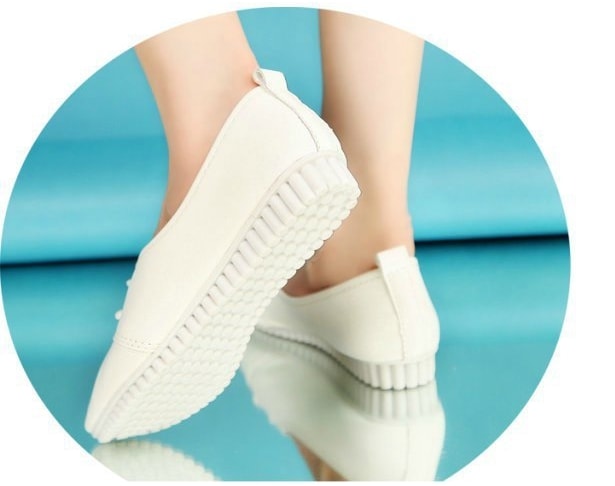 White Flat Shoes Import