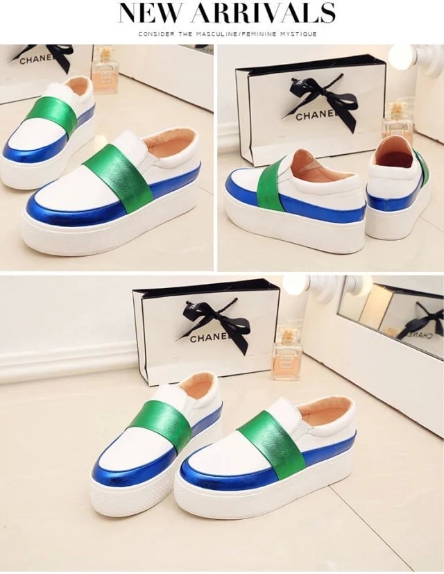 White Korean Casual Shoes