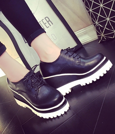 Black Korean Shoes Import