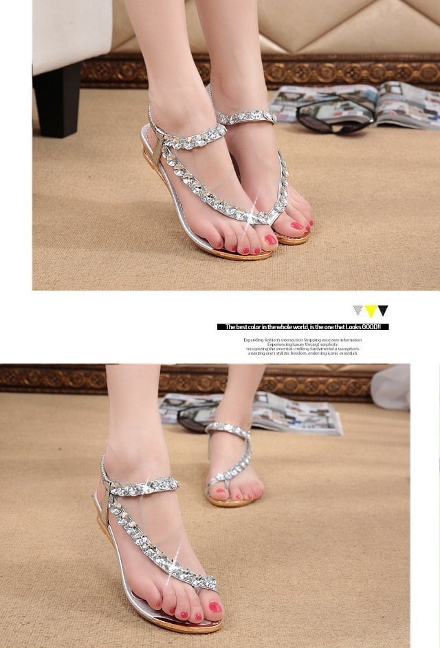 Silver Beach Sandal Import