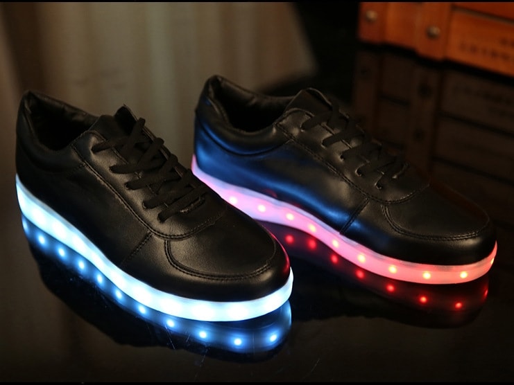 Black Casual LED Shoes - Unisex Adult