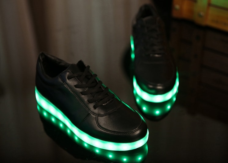 Black Casual LED Shoes - Unisex Adult