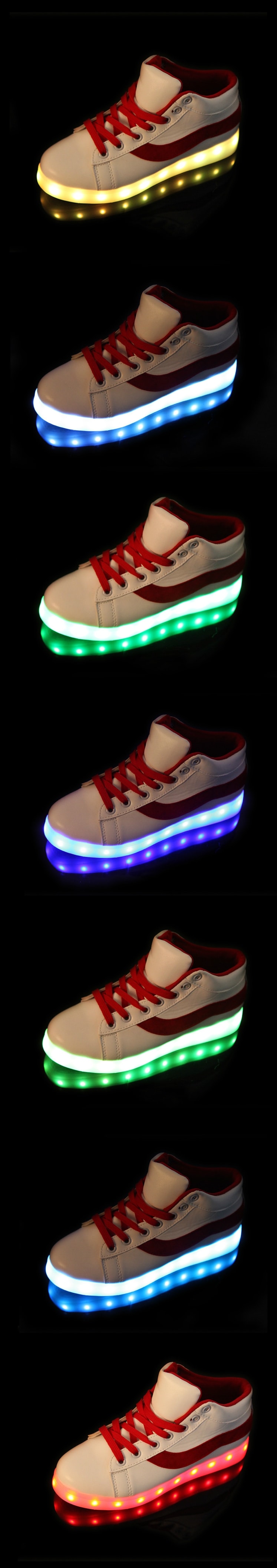 Red Colorful LED Sport Shoes - Unisex Adult