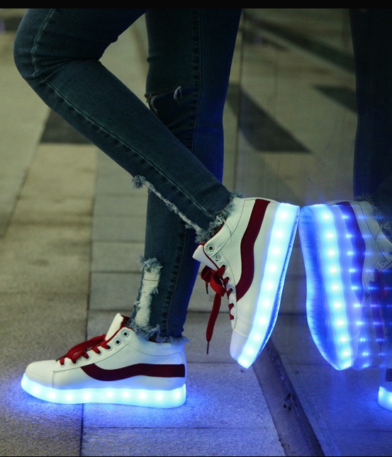 Red Colorful LED Sport Shoes - Unisex Adult