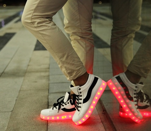 Black LED Sport Shoes - Unisex Adult