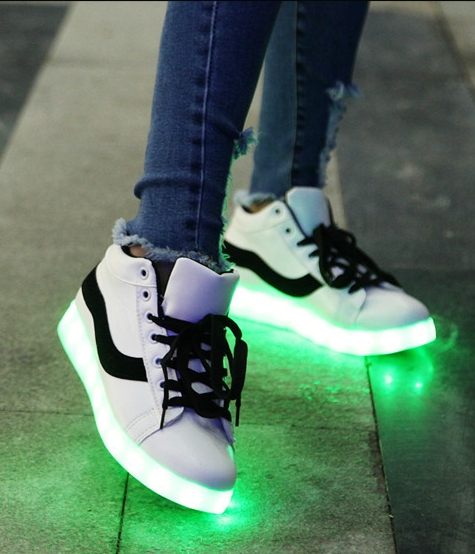 Black LED Sport Shoes - Unisex Adult