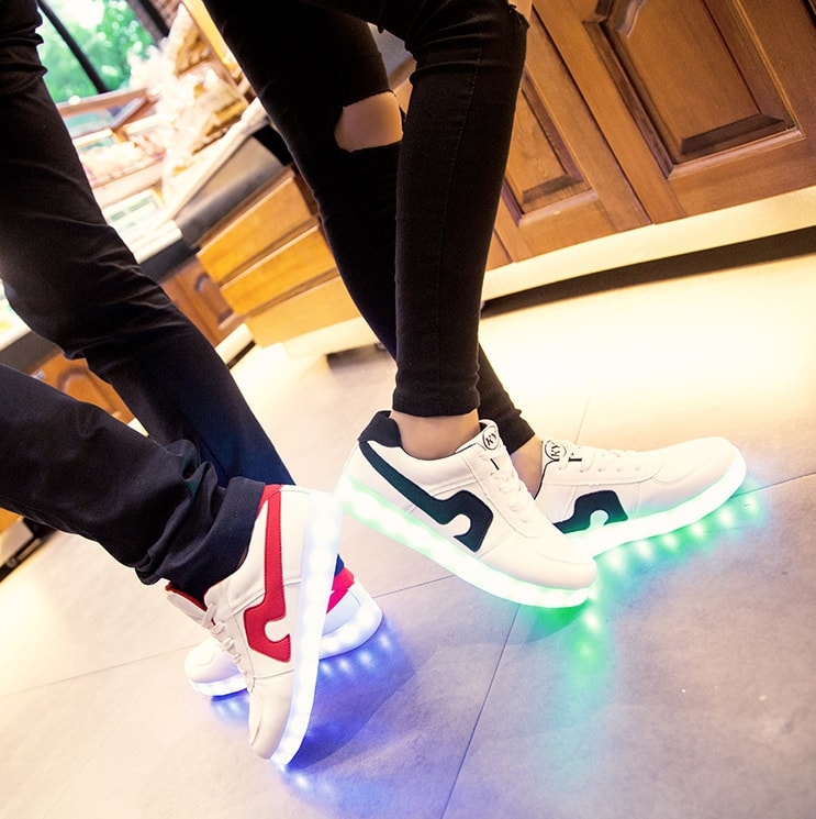 Red LED Casual Shoes - Unisex Adult