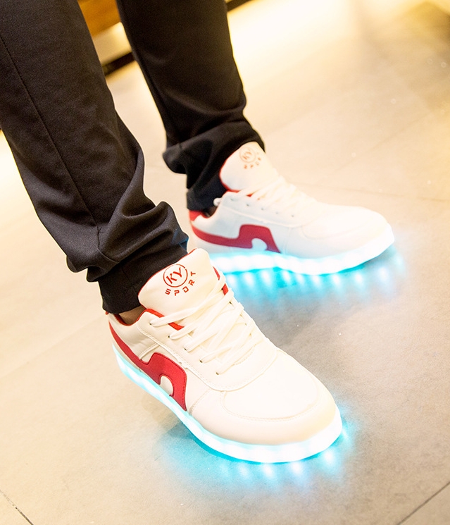 Red LED Casual Shoes - Unisex Adult