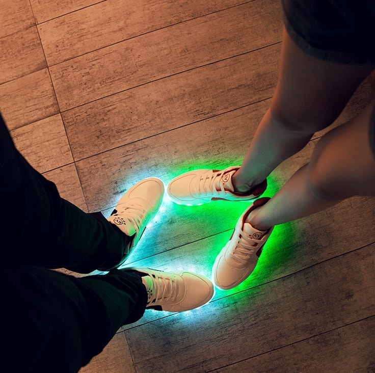 Black Casual LED Shoes - Unisex Adult