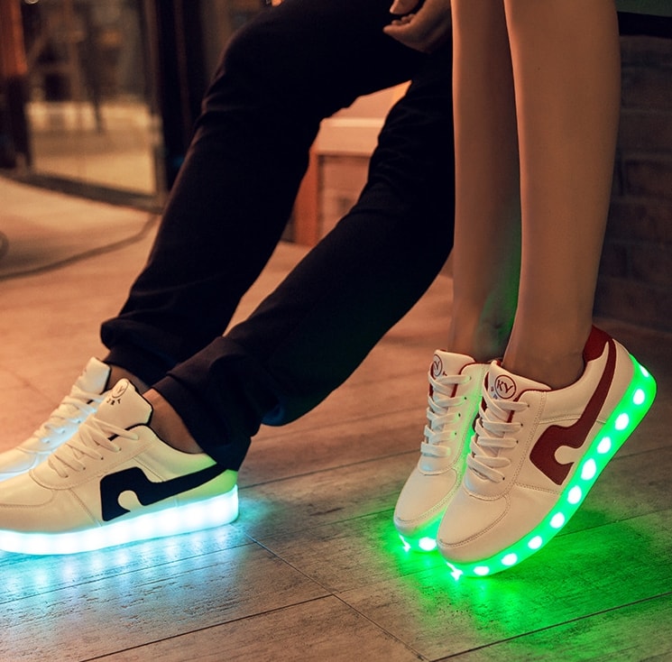 Black Casual LED Shoes - Unisex Adult