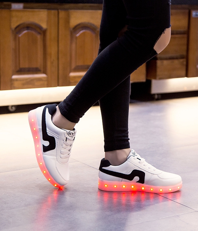 Black Casual LED Shoes - Unisex Adult