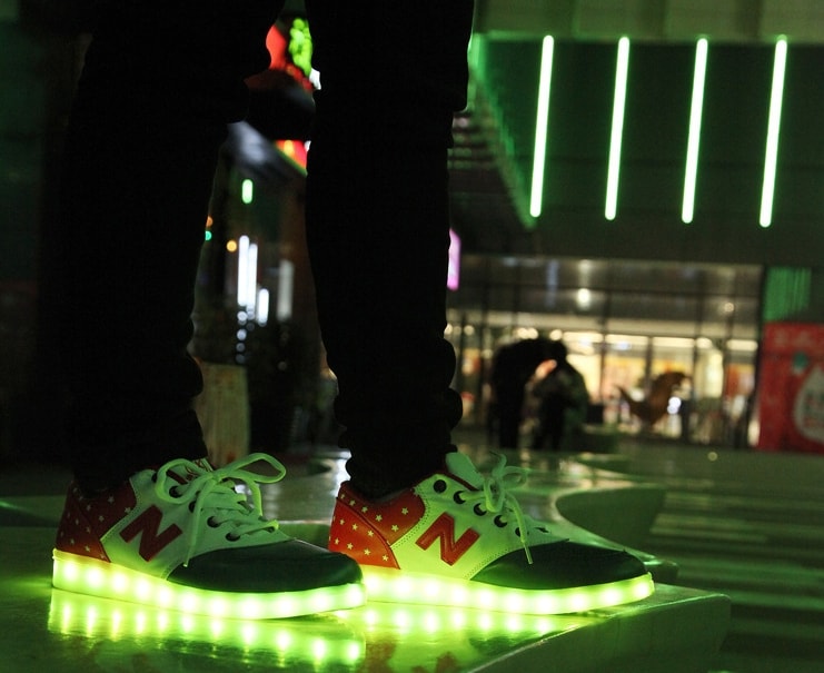 Red Colorful LED Sport Shoes - Unisex Adult