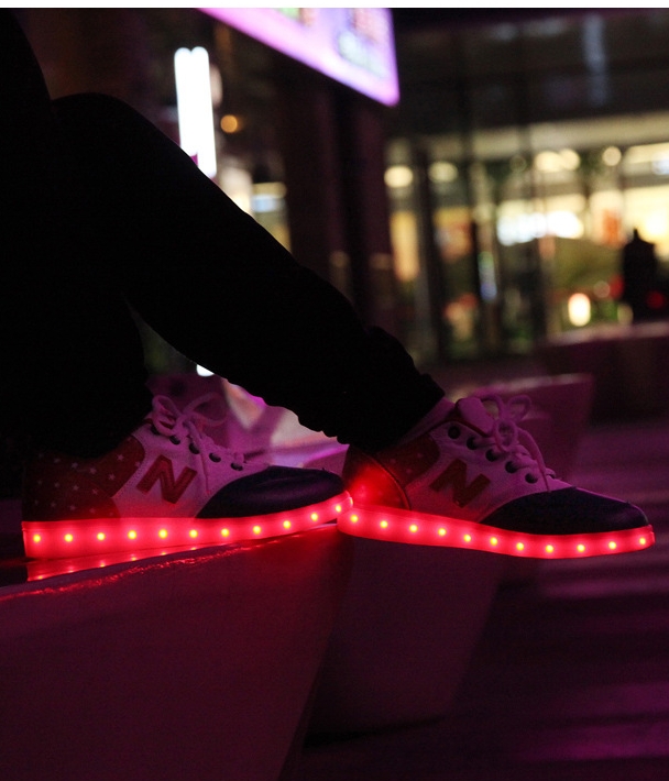 Red Colorful LED Sport Shoes - Unisex Adult