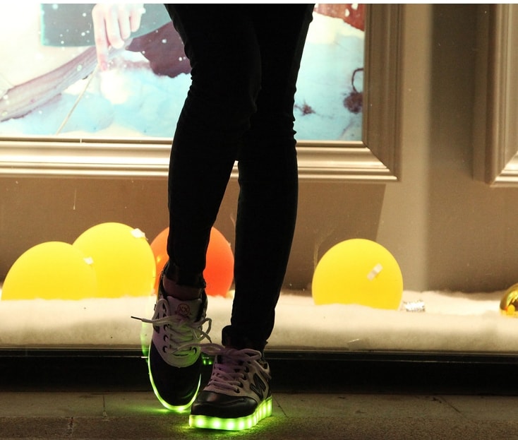 Black LED Sport Shoes - Unisex Adult