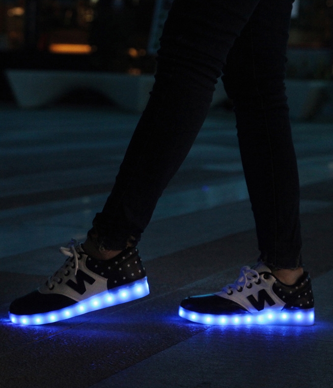 Black LED Sport Shoes - Unisex Adult