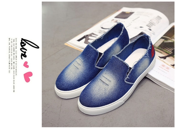 Deep Blue Denim Casual Shoes