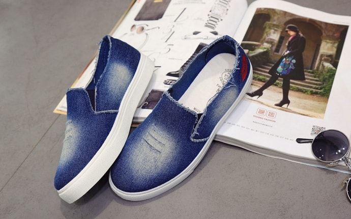 Deep Blue Denim Casual Shoes