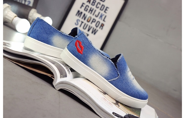 Deep Blue Denim Casual Shoes