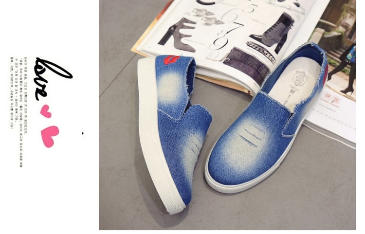 Deep Blue Denim Casual Shoes