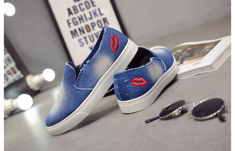 Deep Blue Denim Casual Shoes