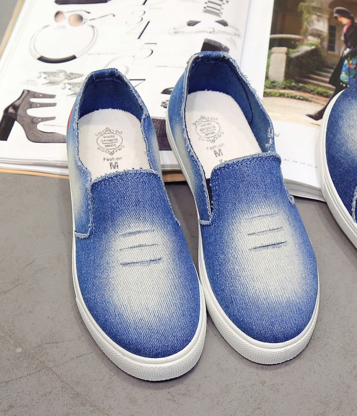 Light Blue Casual Denim Shoes