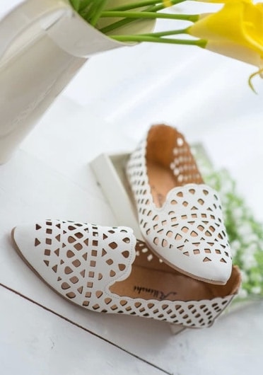 White Casual Retro Shoes