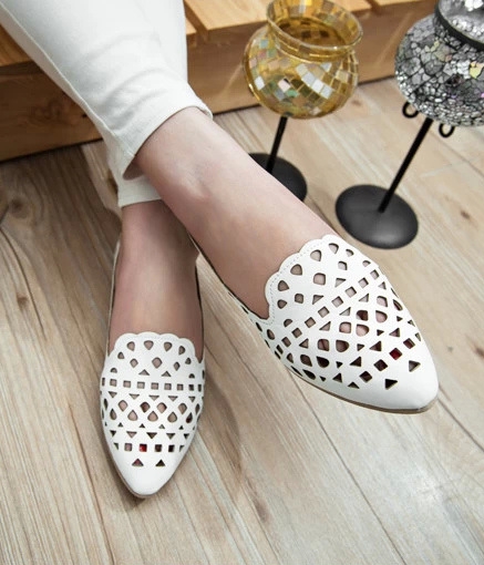 White Casual Retro Shoes