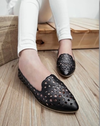 Black Casual Retro Shoes