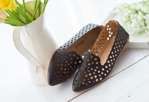 Black Casual Retro Shoes