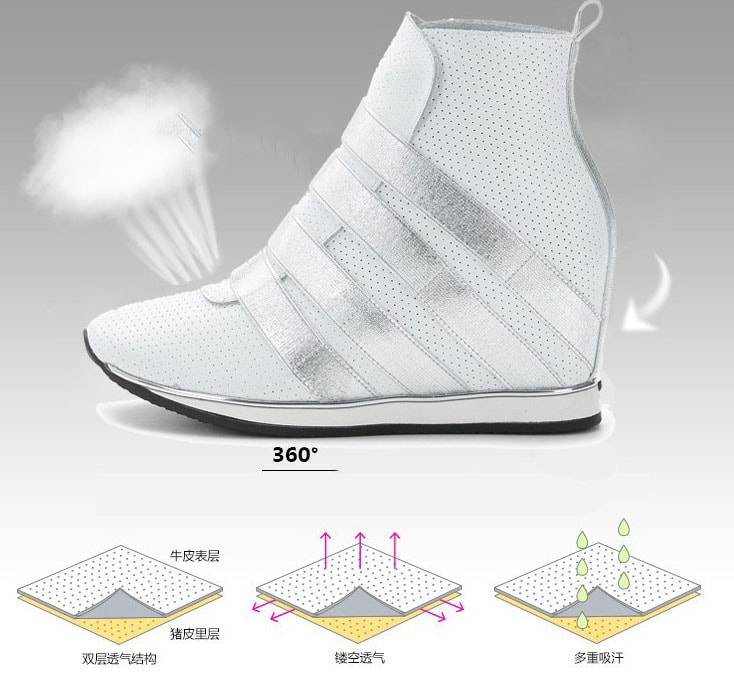 White Premium Korea Fashion Sport Boots