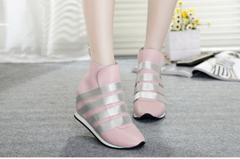 Pink Premium Korea Fashion Sport Boots