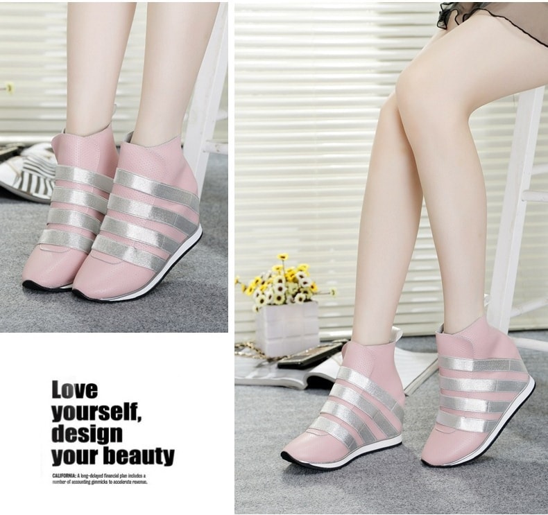 Pink Premium Korea Fashion Sport Boots