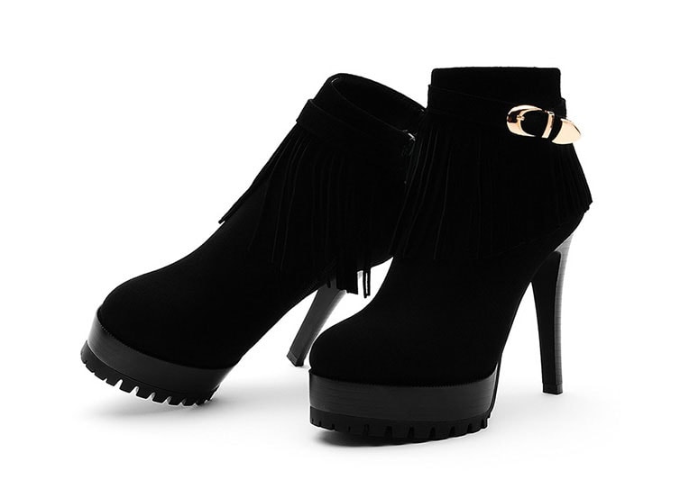 Black High Heel Boots U&X Original