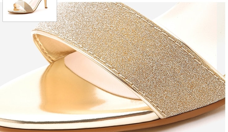 Golden High Heel Shoe Moolecole Original