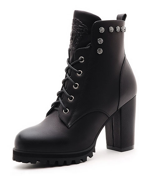 Black High Heel Boots Moolecole Original