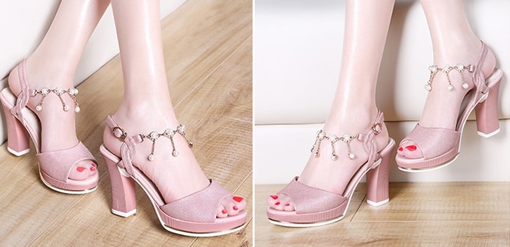 Pink High Heel Shoe Moolecole Original