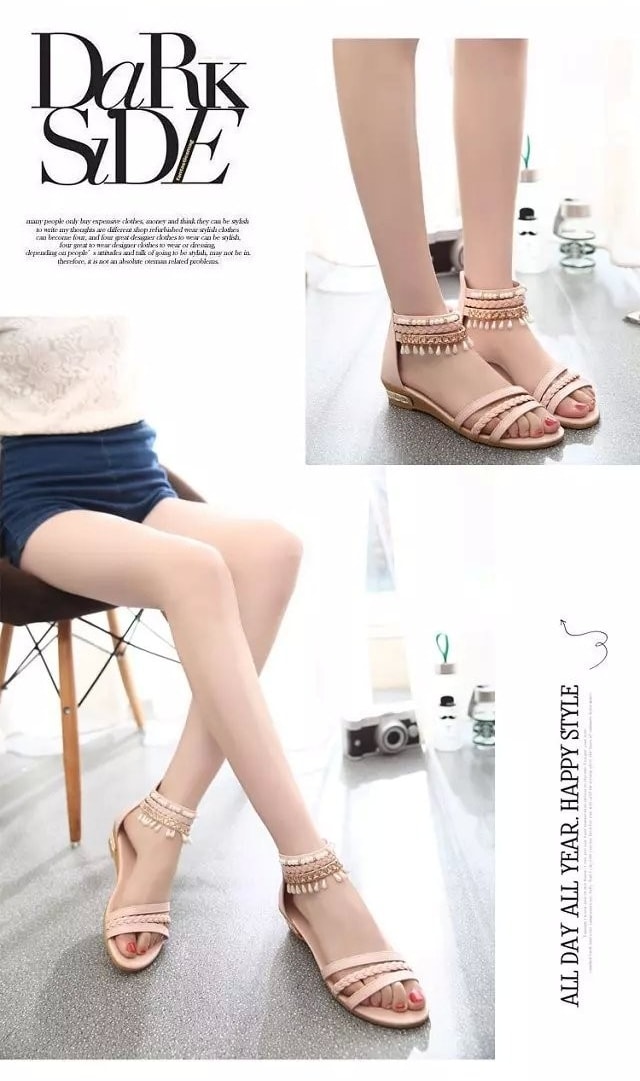 Pink Bohemian Sandal Import