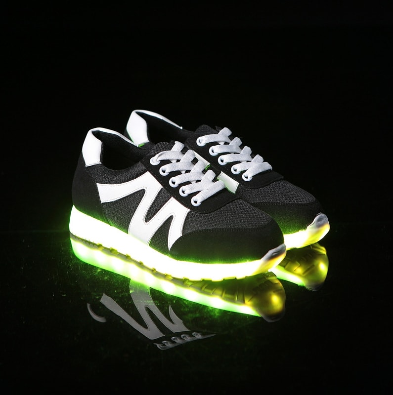 Black Sport LED Shoes - Unisex Adult