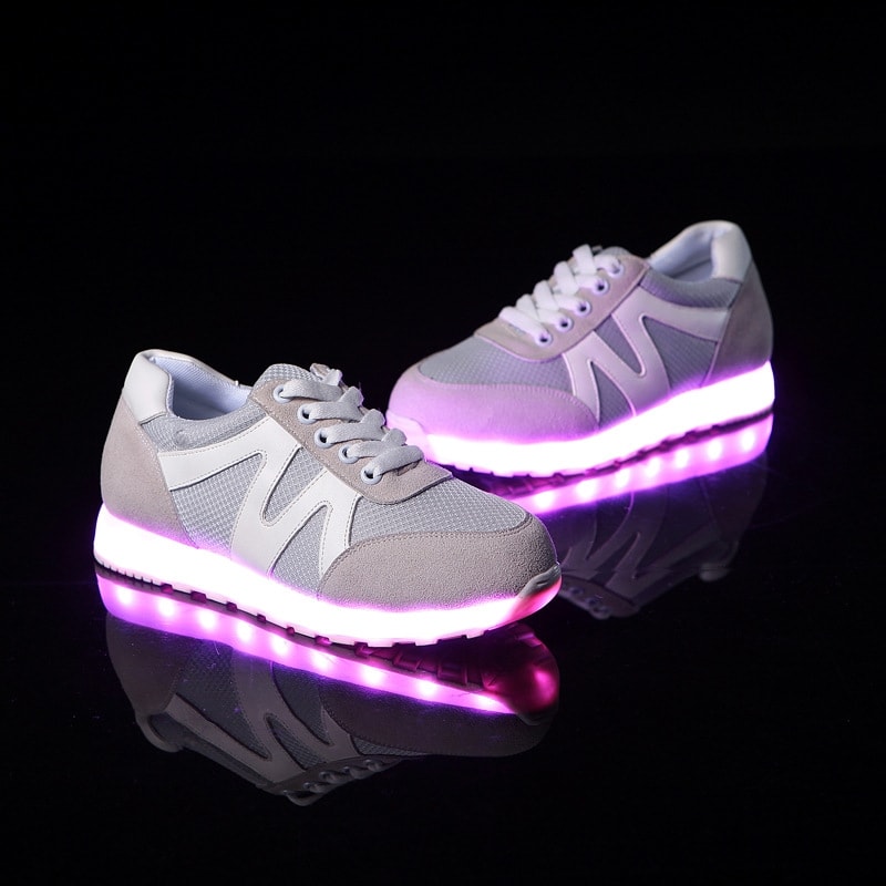 White Sport LED Shoes - Unisex Adult