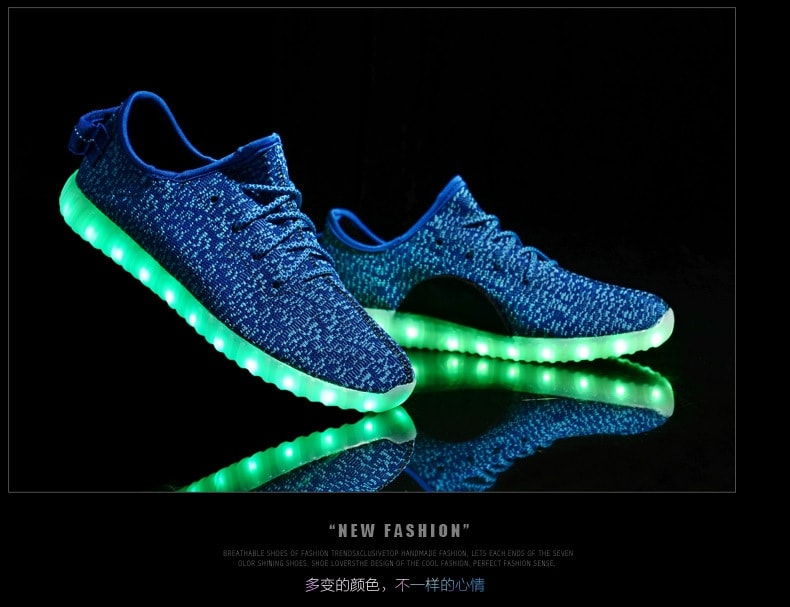 Red Casual Luminous LED Shoes - Unisex Adult