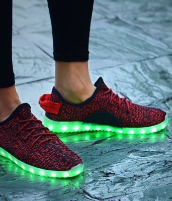 Red Casual Luminous LED Shoes - Unisex Adult