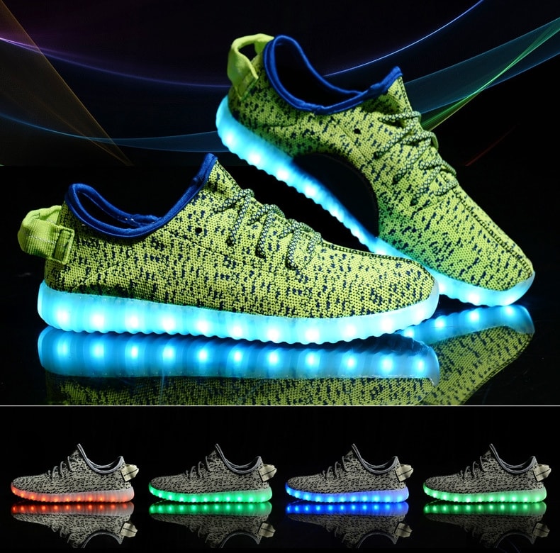 Black Casual LED Shoes - Unisex Adult