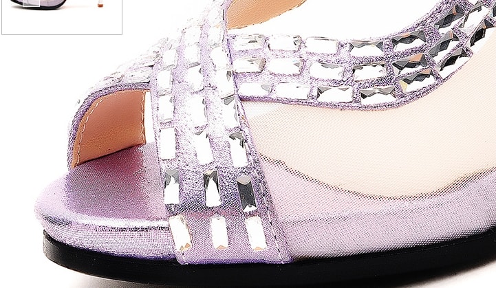 Purple Fine Mesh Sandal Moolecole Original