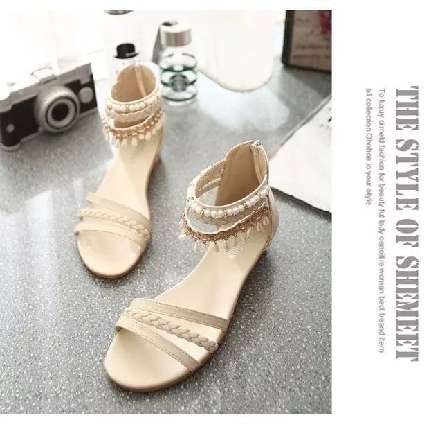 Beige Bohemian Sandal Import